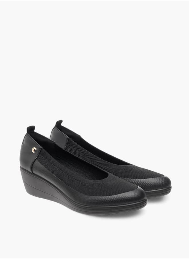 Le Confort Womens Textured Shoes With Wedge Heels  - Image 2
