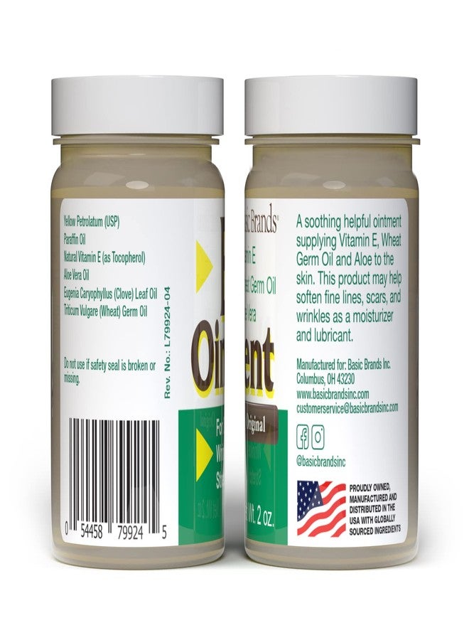 Basic Organics Basic Brands - Vitamin E Ointment - 2oz - Moisture Enhancing - Can Help Reduce Appearance of Scars, Stretch Marks, Fine Lines & Wrinkles - 2-Pack - Image 2