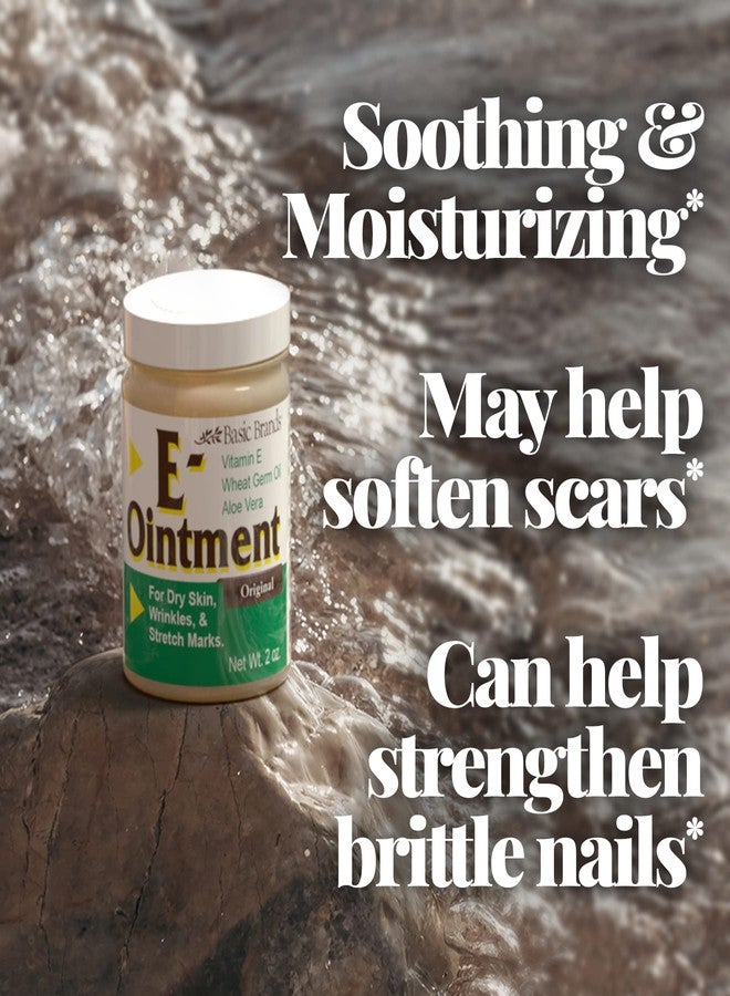 Basic Organics Basic Brands - Vitamin E Ointment - 2oz - Moisture Enhancing - Can Help Reduce Appearance of Scars, Stretch Marks, Fine Lines & Wrinkles - 2-Pack - Image 3