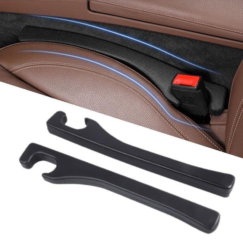 Seat Gap Plugs – Black, PU Material, 2-Pack, for Car, Sofa, Fill Gap, Anti-Drop