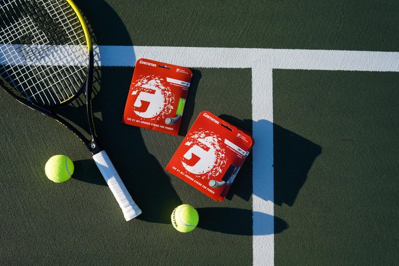 Gamma TNT2 16G Tennis String, White - Image 2