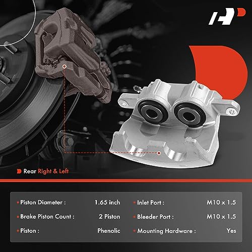 A-Premium Disc Brake Caliper Assembly Without Bracket Compatible with Dodge and Chrysler Models - Charger 2006-2021, Challenger 2009-2021, 200 2013-2014, 300 2005-2021, Magnum, Caliber, Avenger - Image 2