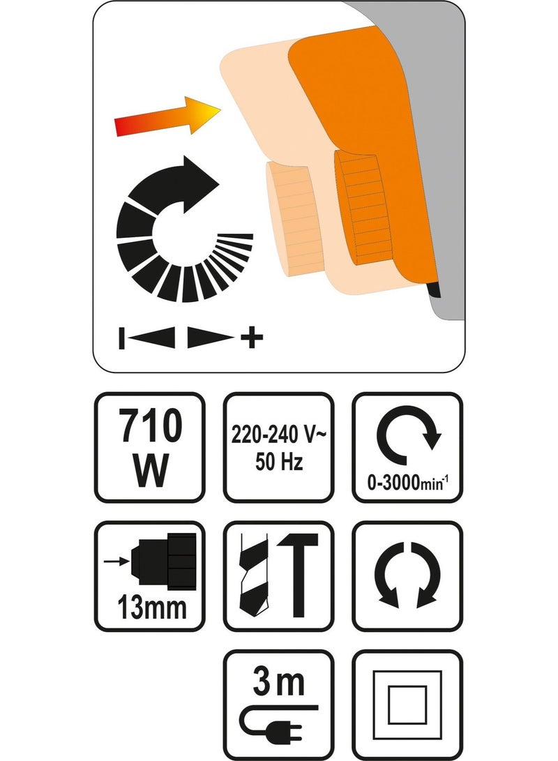 Sthor 13mm 710W Electric Drill - Image 2