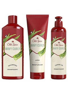 Old Spice Shampoo Conditioner And Leavein Conditioner Set For Men Wavy Curly Hair Regimen Bundle  - Image 2
