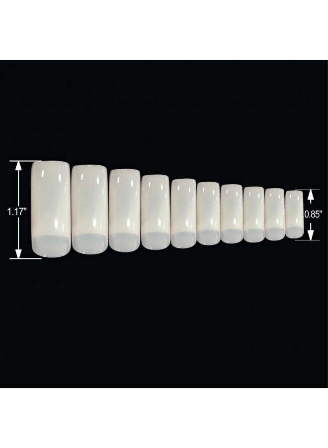 Beyou Natural Cosmo 500 False Nail Tips For Nail Shop Nail Salon (Nail Tips 23010) - Image 2