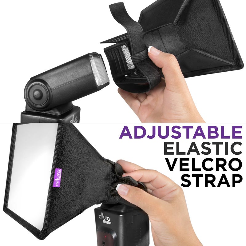 Altura Photo Flash Diffuser Light Softbox 6x5 (Universal, Collapsible with Storage Pouch) for Canon, Yongnuo and Nikon Speedlight - Image 4