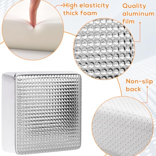 YUNVI 2Pcs RV Skylight Insulator 14x14x2.8,RV Vent Insulator and Skylight Covers,Waterproof RV Vent Covers for Inside Camper,RV Sunroof Skylight Shade Skylight Pillow for Shower - Image 3