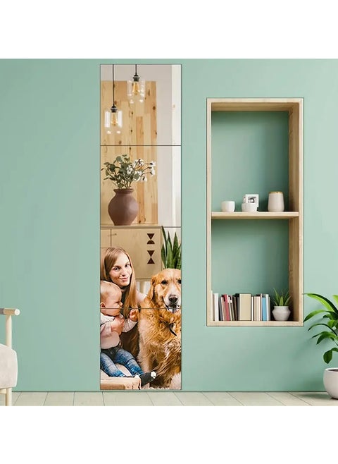 Wall Mirror with Perfect Size Safe and Durable No Drilling Easy to Install and Use for Home Decor, Full Length Mirror 120x30cm, Full Body Mirror Hanging or Leaning on Wall