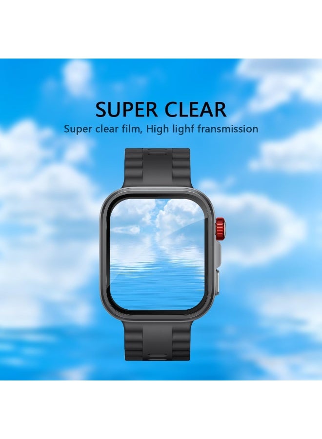 Screen Protector Compatible with Huawei Watch Fit 4 Pro 1.82 Inch, Clear Flexible TPU Screen Protector [Pack of 3] Compatible with Huawei Watch Fit 4 Pro (Black) - Image 3