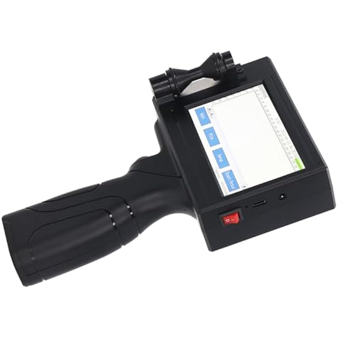 HANDHELD INKJET PRINTER, 300-600DPI AC110240V PORTABLE HANDHELD INKJET PRINTER VERSATILE WITH LARGE CAPACITY BATTERY FOR INDUSTRIAL USE (UK PLUG) - Image 2