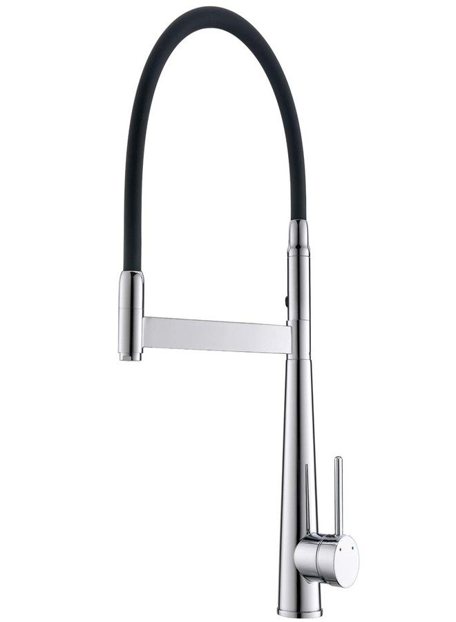Alton Leo 2050 Pull-Out Sprayer and Dual Function with Dual Flow, Brass Single Lever Sink Mixer (Chrome) - Image 1