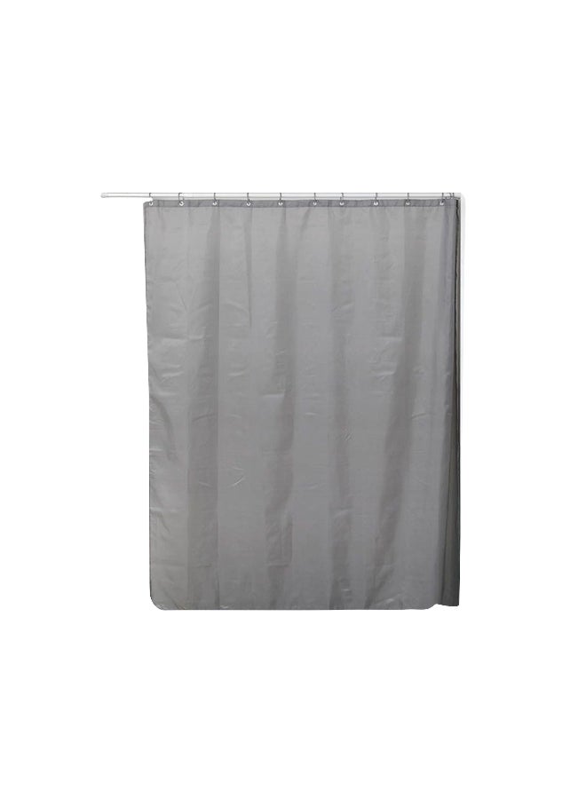Tendance High Quality Polyester Bathroom Shower Curtain Grey 180 x 200cm 1204180 - Image 1