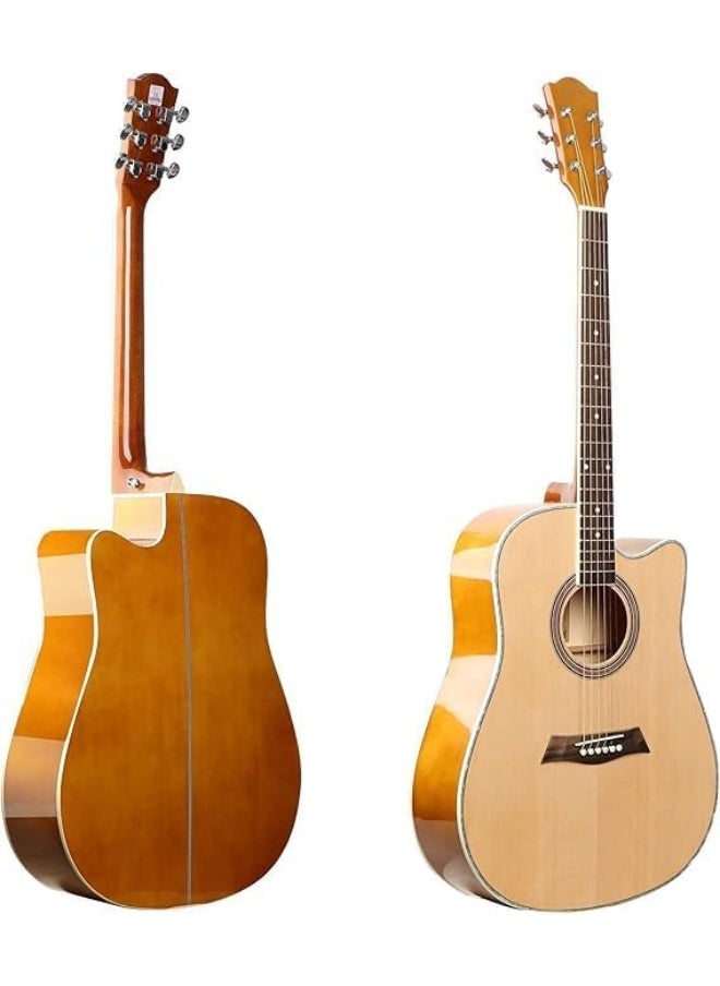 MegArya 41 Inch Natural Acoustic 6 Strings Guitar - pzsku/Z98BC06EFAB42C557BFECZ/45/_/1729683851/6eec358a-75ab-46ea-8818-5fbfd2fda0fe