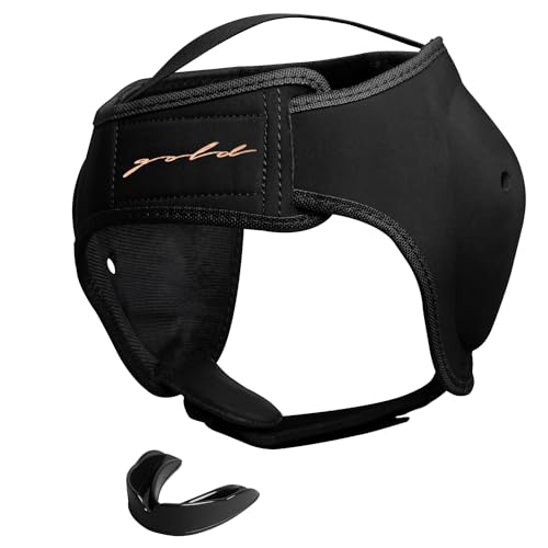 Gold BJJ Headgear for Jiu Jitsu, Wrestling, and MMA - Image 1