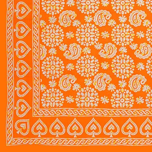 Bedsheet for Double Bed Jaipuri Bedsheets for Double Bed 100 Cotton 104 TC 2 Pillow Covers Printed Bedsheets Lightweight Fine Yarn Size 230x215 cmMango Tango  - Image 2