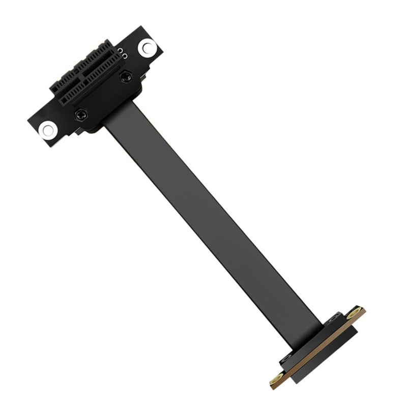 Black PCIE GPU Extension Cable Riser Card 30X6X1CM Stable Signal Adapter - Image 2