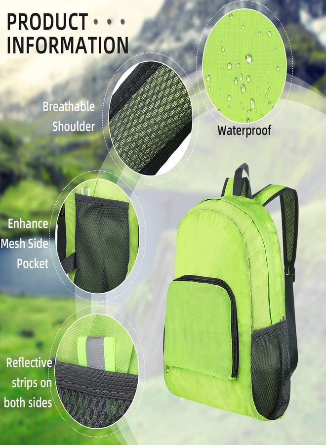 Reginary 5 Pack Foldable Backpacks Bulk Lightweight Travel Book Bag Camping Backpack Packable Handy Daypack Waterproof Portable Hiking for School Student Outdoor Indoor Sports - Image 3