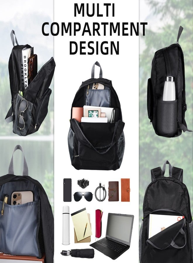 Reginary 5 Pack Foldable Backpacks Bulk Lightweight Travel Book Bag Camping Backpack Packable Handy Daypack Waterproof Portable Hiking for School Student Outdoor Indoor Sports - Image 4