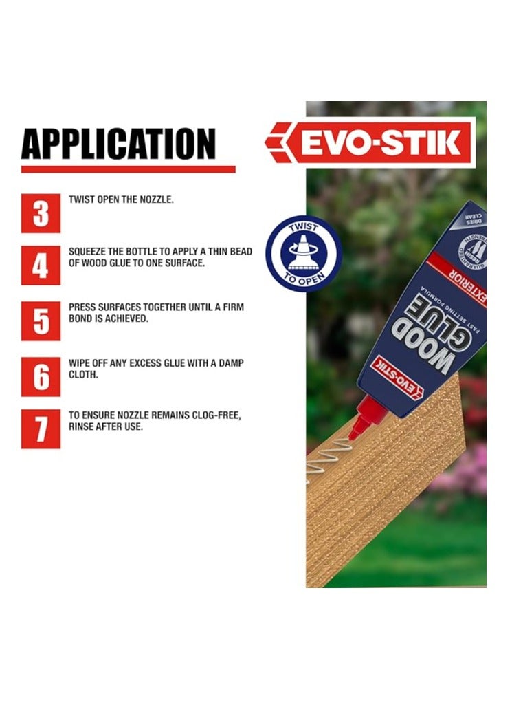 EVO-STIK Wood Glue For Exterior Applications 250ml Content - Image 3
