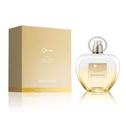 Banderas Perfumes - Her golden secret - Eau de toilette Spray for Women - Long Lasting - Fruity, Floral and Vanilla Notes - 2.7 Fl Oz - Image 2