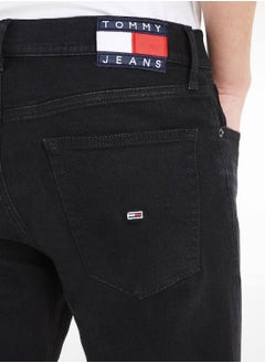 TOMMY JEANS Men's Austin Slim Tappered Jeans, Black  - Image 5