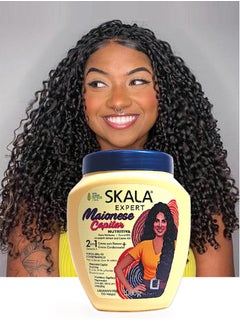 SKALA 2-in-1 Brazilian Cream and Mask With Nourishing Maionese Extract For Moisturize, Soften and Repair Damaged Hair, Suitable for all Hair Types, 100% Vegan Skala Expert 1000g  - Image 3