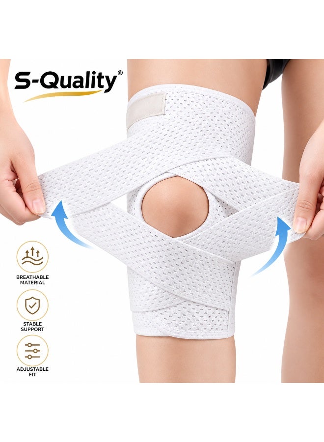 S-Quality Knee Brace with Side Stabilizer, Knee Protector for Meniscus Torn Knee Pain ACL MCL Arthritis Injury Recovery, Sports Protective Equipment - Image 1