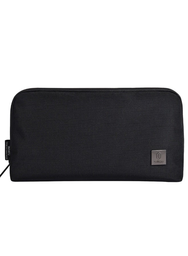 دبليو اي دبليو يو حقيبة WiWU Urban Pouch لون أسود لتنظيم الإكسسوارات والكابلات للسفر - Image 3