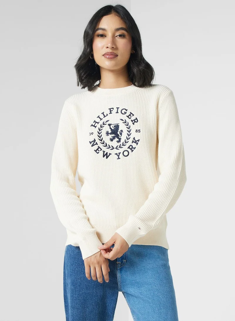 TOMMY HILFIGER Crew Neck Logo Sweatshirt