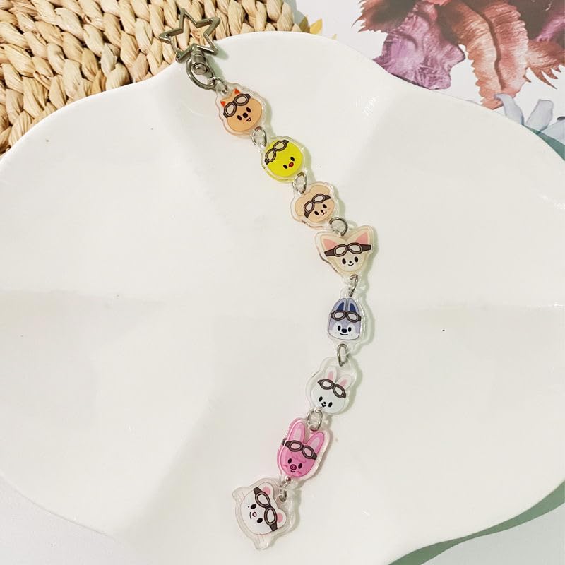 WELLRI Cute Kpop Keychain Cartoon Keyring Pendant Stay Fans Gifts Bag Charm Backpack Accessory - Image 2