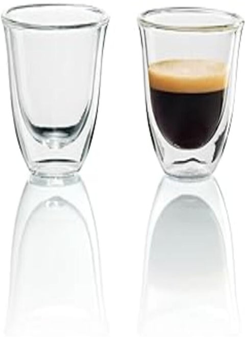 Delonghi 5513214591 Espresso Thermo Glasses - Pack of 2