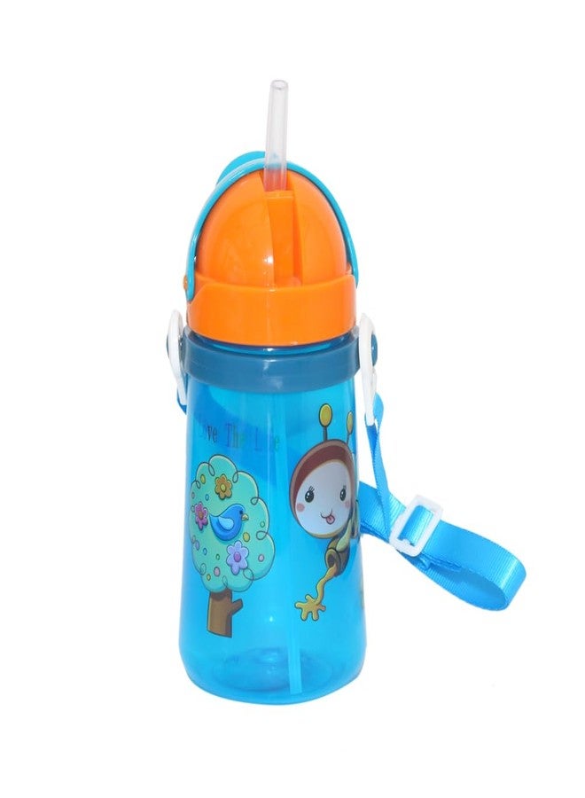 أليا زجاجة رضاعة للأطفال من Alya The Cheeky Kidzz Premium مزودة بماصة سعة 350 مل لإطعام الأطفال بالماء والحليب والسوائل (التصميم 615) - Image 2