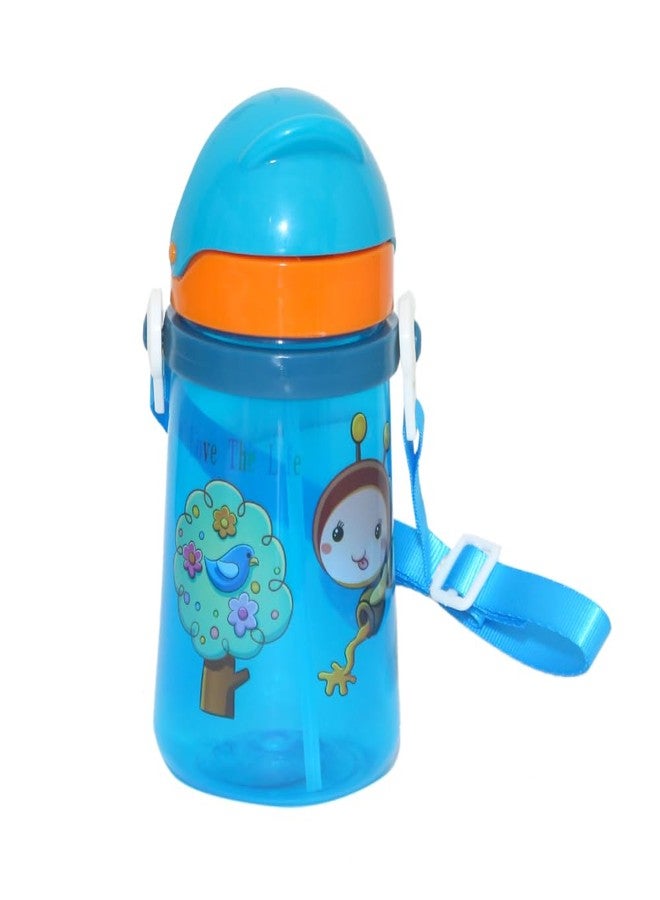 أليا زجاجة رضاعة للأطفال من Alya The Cheeky Kidzz Premium مزودة بماصة سعة 350 مل لإطعام الأطفال بالماء والحليب والسوائل (التصميم 615) - Image 3