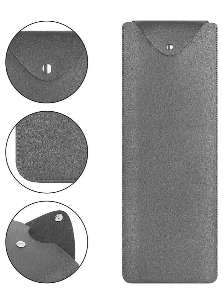 erorex Full Size Slim Keyboard Sleeve Case, Vegan Leather Travel Bag, Keyboard Protective Cover for Logitech MK955/ K950/ MX Keys S/MX Keys Advanced Wireless Illuminated (Dark Grey)  - Image 3