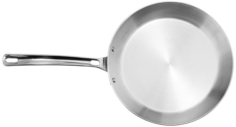 Viking 3-Ply Non Stick Frying Pan, 12 Inch Stainless Steel Kitchen Cookware, Silver - Image 3