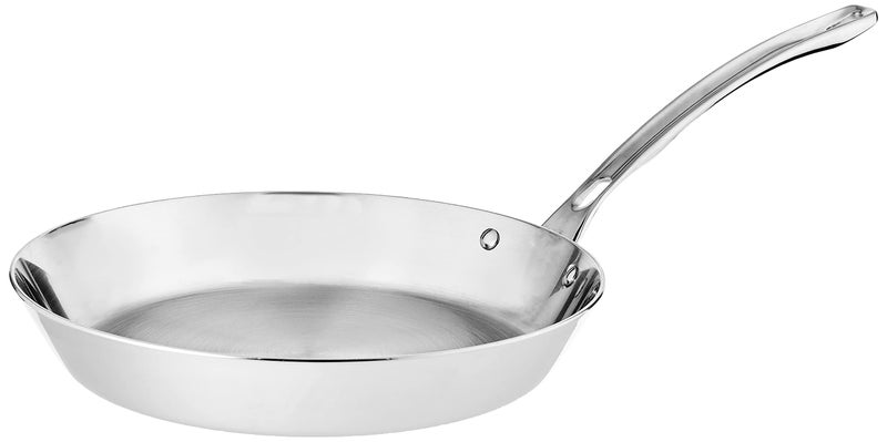 Viking 3-Ply Non Stick Frying Pan, 12 Inch Stainless Steel Kitchen Cookware, Silver - Image 1