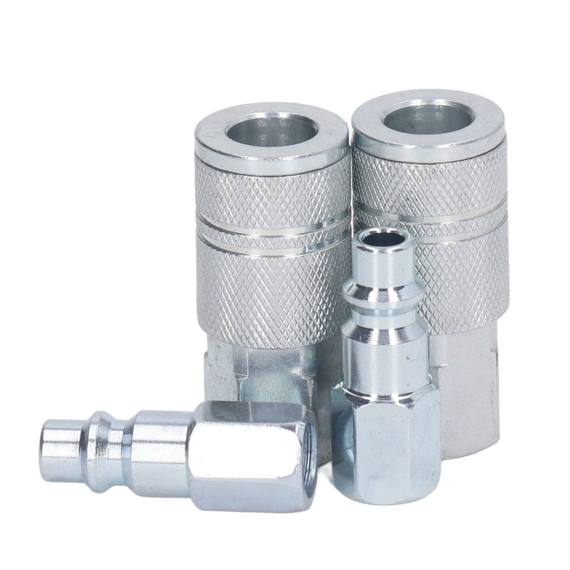 Air Coupler Plug Kit Hose Quick Connect Fittings 3/8in NPT Air Compressor Accessories Connectors - Image 3