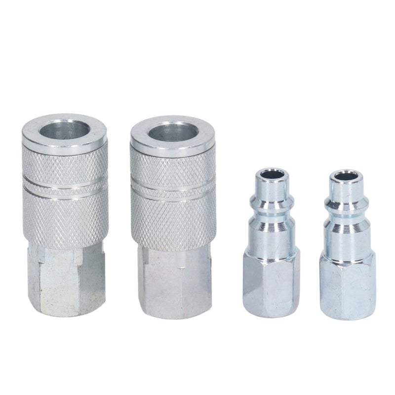 Air Coupler Plug Kit Hose Quick Connect Fittings 3/8in NPT Air Compressor Accessories Connectors - Image 2