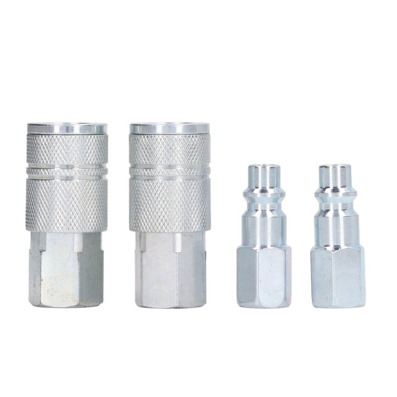 Air Coupler Plug Kit Hose Quick Connect Fittings 3/8in NPT Air Compressor Accessories Connectors - Image 1