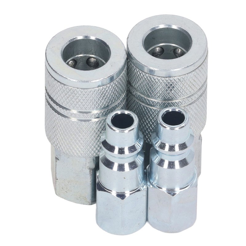 Air Coupler Plug Kit Hose Quick Connect Fittings 3/8in NPT Air Compressor Accessories Connectors - Image 4
