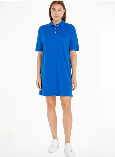 TOMMY HILFIGER Polo Neck T-Shirt Dress