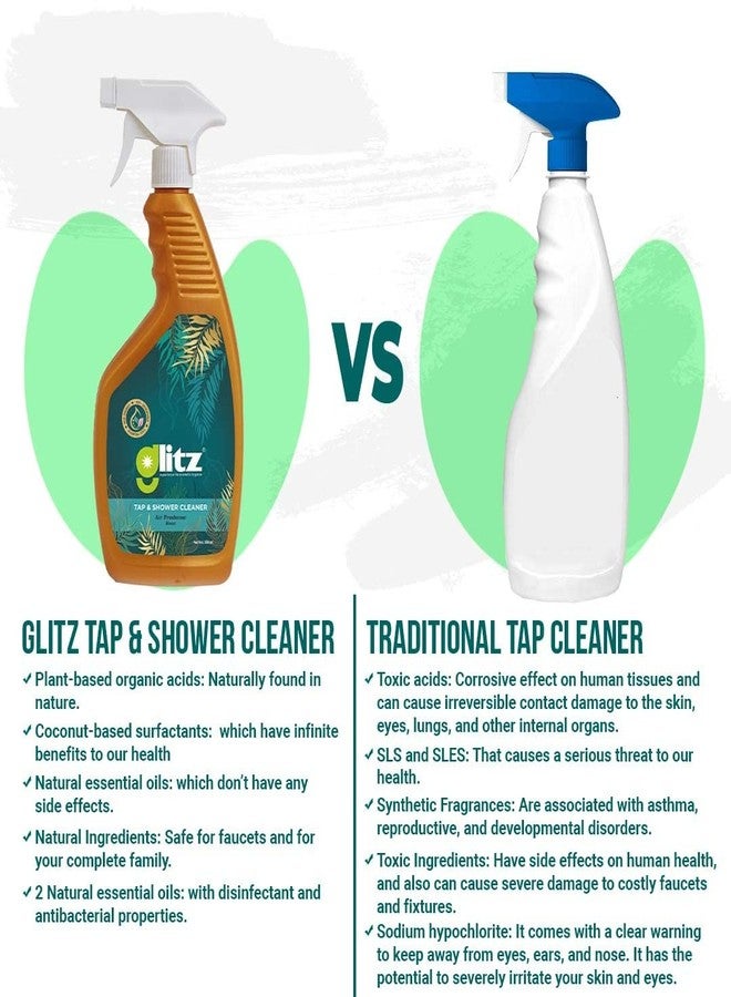 Glitz Tap Cleaner 500ml with FREE Glitz Toilet Cleaner 500ml | Eco-friendly | Long Lasting Aroma From Essential Oils - Image 4