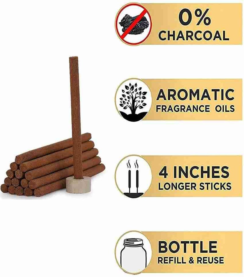 LEMBOSE Premium Rose Dhoop Sticks for Pooja Meditation and Air Purifier LongLasting Bamboo Less Incense Dhoop Sticks for Festivals Occasions Ideal for Gifting 200gm70 Sticks - Image 5