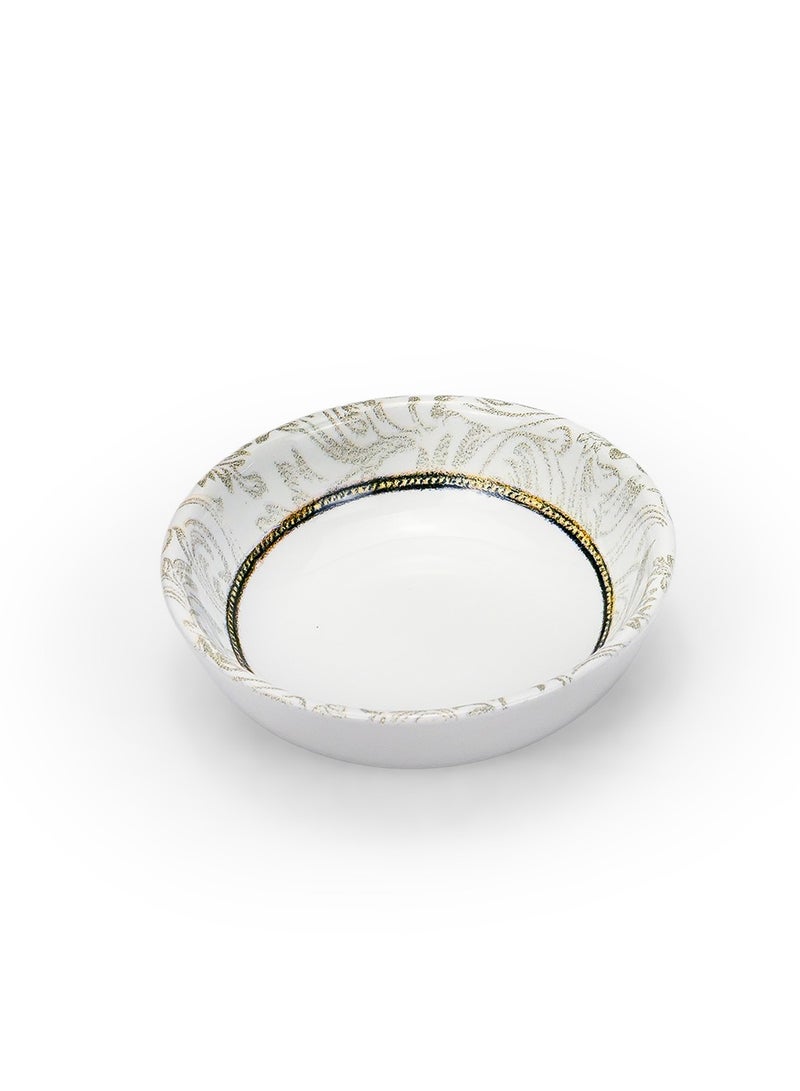 EDESSA وعاء وجبات خفيفة دائري سيراميك إيديسا إيلانا 10.5 سم، أبيض (مجموعة من 4) - Image 4