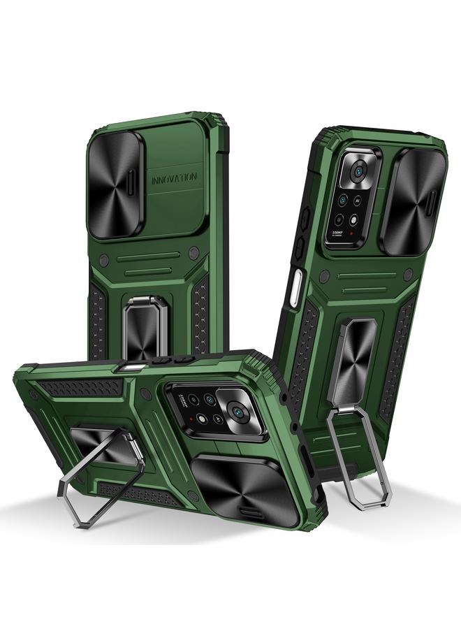 S-TOP Case For Redmi Note 11 Pro 4G / 5G Global Camshield Robot TPU Hybrid PC Phone Case - Image 1