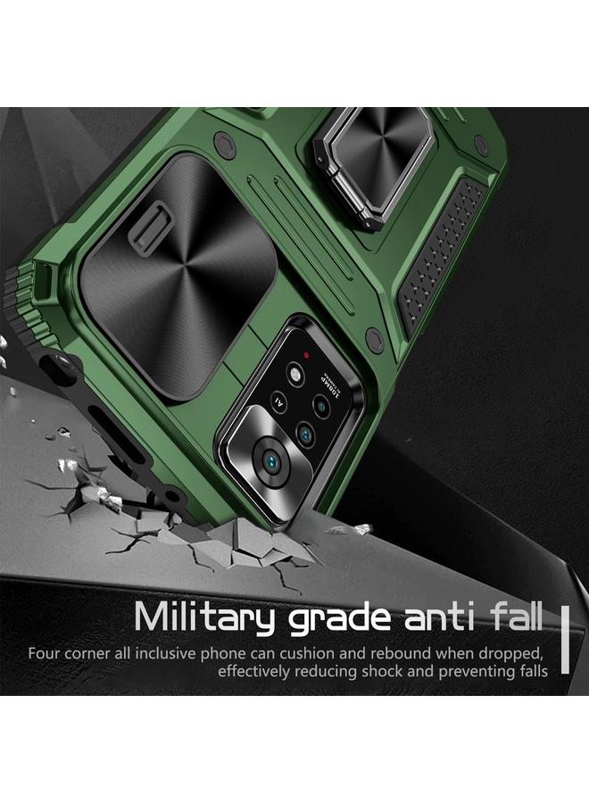 S-TOP Case For Redmi Note 11 Pro 4G / 5G Global Camshield Robot TPU Hybrid PC Phone Case - Image 3
