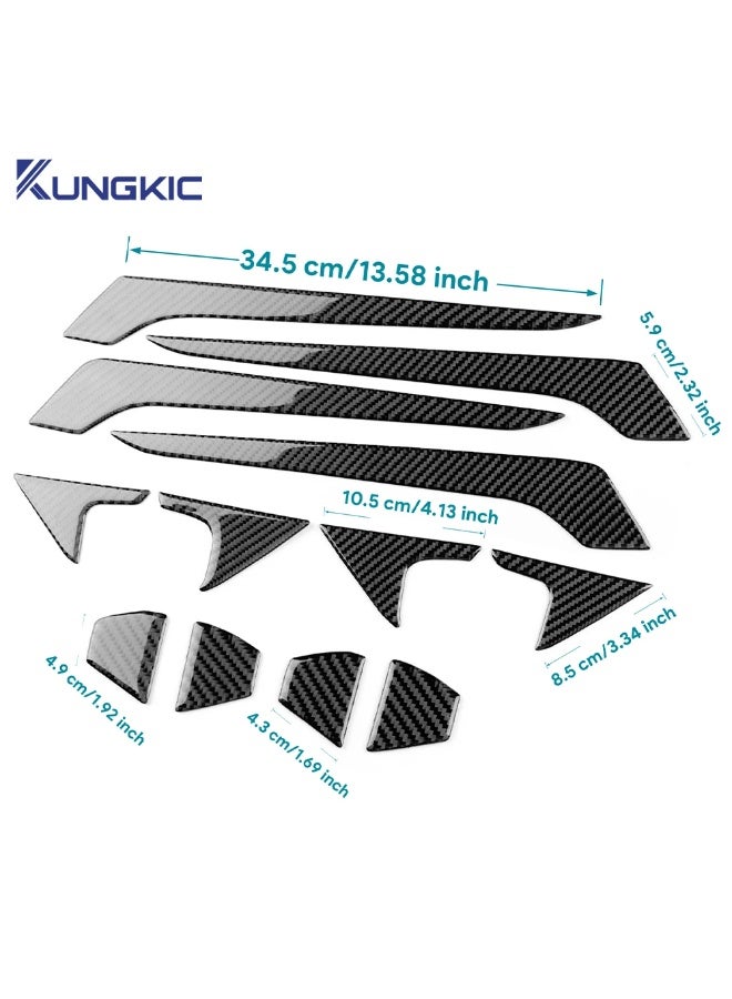 KUNGKIC Real Soft Carbon Fiber For Toyota RAV4 XA50 Hybrid 2019 2020 2021 2022 2023-2025 LHD RHD Car Inner Door Handle Panel Sticker - Image 5
