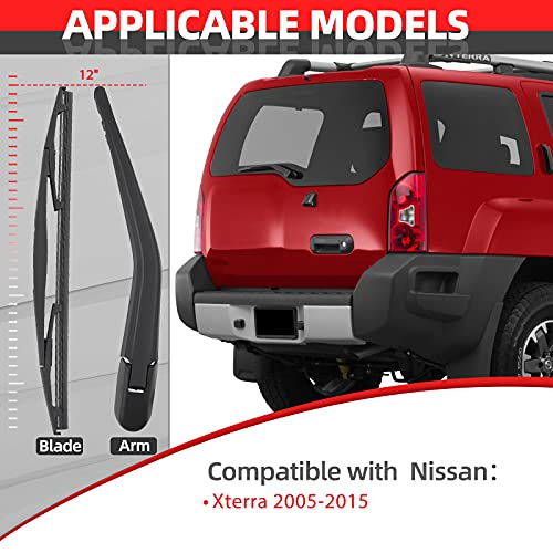OTUAYAUTO Replacement for Nissan Xterra 2005-2015, Rear Windshield Back Wiper Arm blade Set - OTUAYAUTO Factory OEM Replacement 28781-EA000 - Image 4