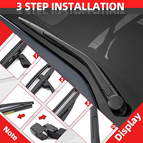 OTUAYAUTO Replacement for Nissan Xterra 2005-2015, Rear Windshield Back Wiper Arm blade Set - OTUAYAUTO Factory OEM Replacement 28781-EA000 - Image 5