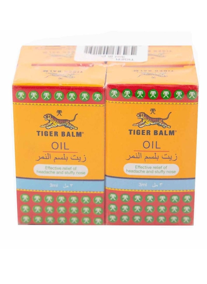 Tiger Balm - Oil For Headache And Stuffy Nose 3ml (Pack of 6) - Image 1